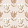 Pink Floral Hand Drawn Wallpaper