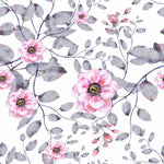 Pink Flowers with Gray Leaves Wallpaper