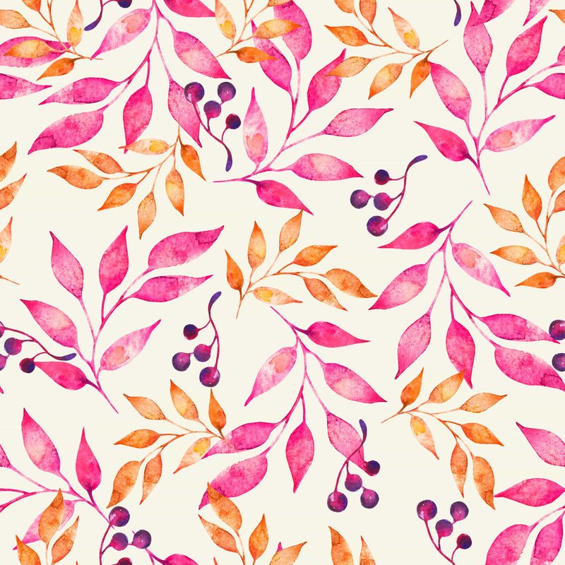 Pink Leaves Wallpaper