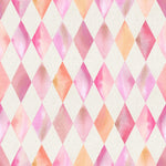 Pink Watercolor Geometric Pattern Wallpaper