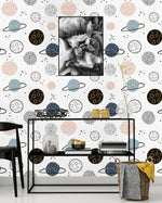 Planets and Moons Wallpaper