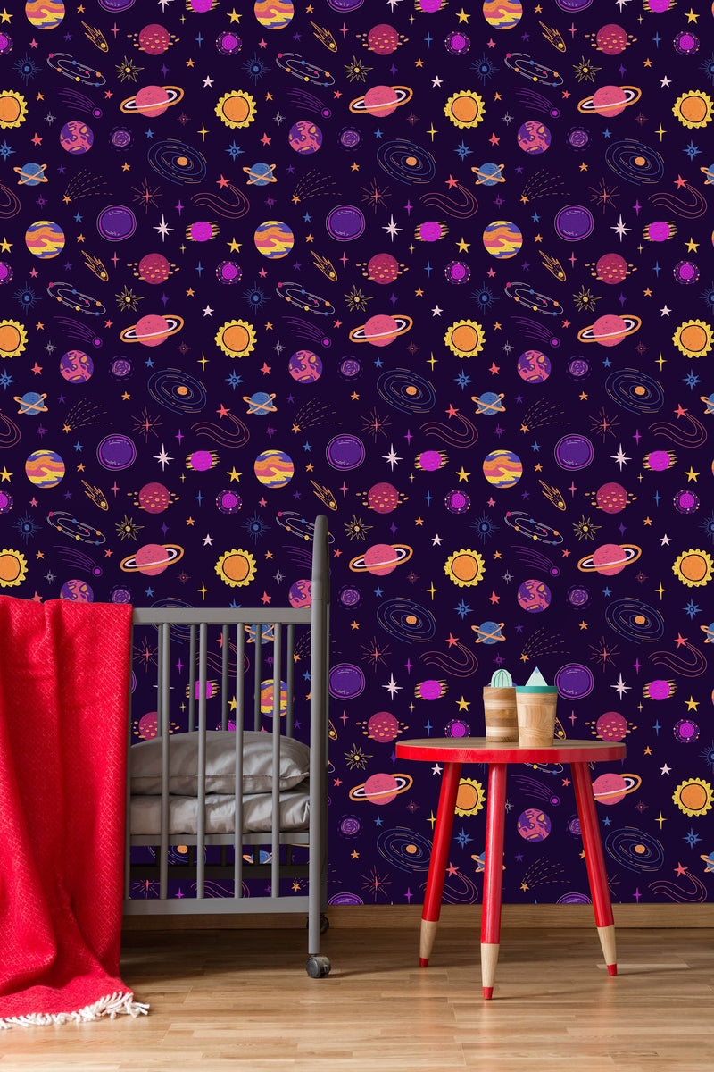Planets Universe and Cosmic Star Wallpaper