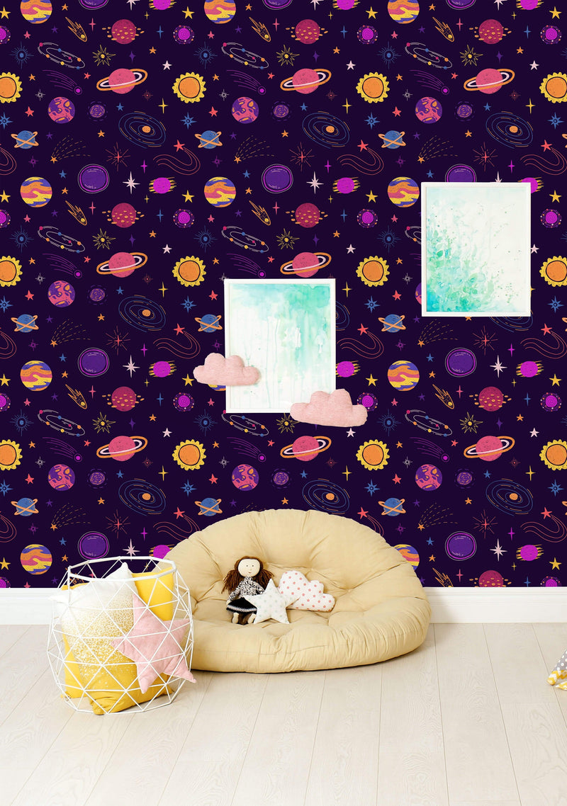 Planets Universe and Cosmic Star Wallpaper