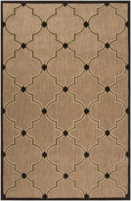 Irving 5x7 Brown Dotted Trellis Rug - Clearance