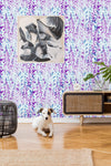 Purple Herbs and Flowers Wallpaper