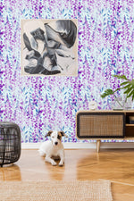 Purple Herbs and Flowers Wallpaper