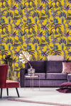 Purple Palm Leaves Wallpaper