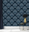 Stylish Dark Blue Wallpaper Vogue