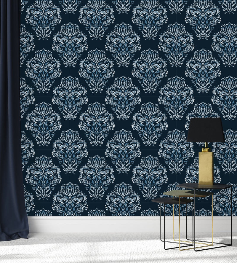 Stylish Dark Blue Wallpaper Vogue