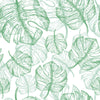 Green Monstera Leaves Wallpaper