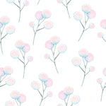 Light Botanical Pattern Wallpaper
