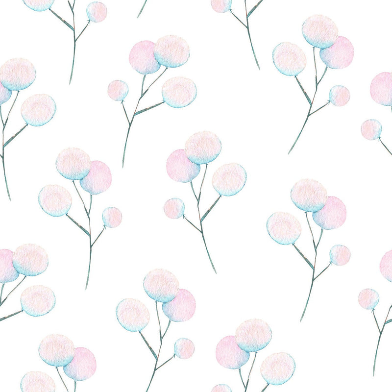 Light Botanical Pattern Wallpaper
