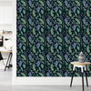 Elegant Dark Wallpaper with Leaves Smart