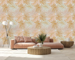 Gold Palm Leaves Wallpaper