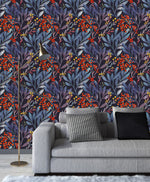 Stylish Red Berries Wallpaper Chic