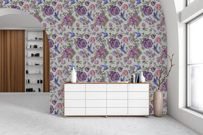 Purple Flowers Wallpaper