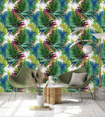 Watercolored Leaves Wallpaper