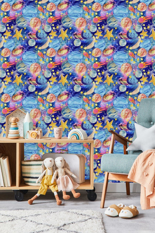 Fashionable Space Wallpaper Chic