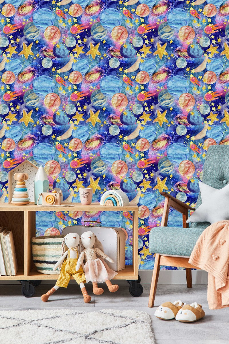 Fashionable Space Wallpaper Chic