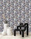 Voguish Hand Drawn Leaves Wallpaper Tasteful