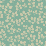 Leaves on Green Background Wallpaper