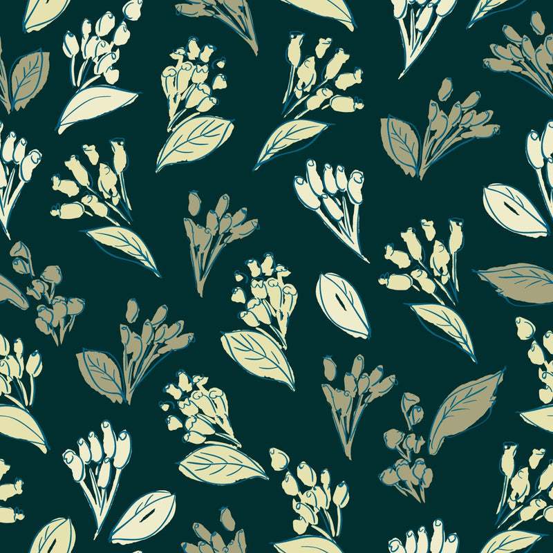 Modish Dark Green Wallpaper Tasteful