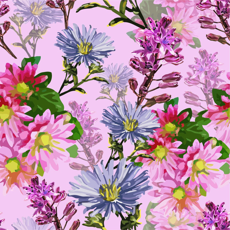 Colorful Pink Flowers Wallpaper
