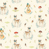 Foxes and Deer Wallpaper