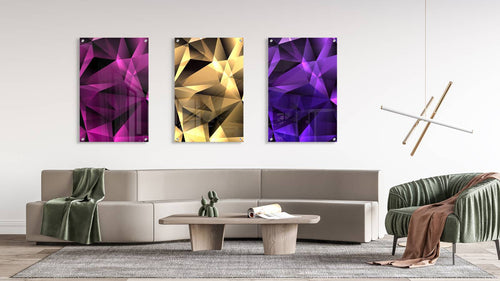 Diamond Design Set of 3 Prints Modern Wall Art Modern Artwork