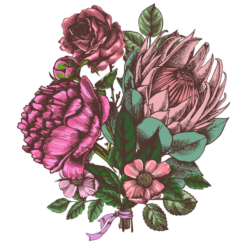 Pink Floral Bouquet Wallpaper