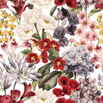 Retro Floral Mix Wallpaper Mural