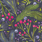 Dark Wallpaper with Berries
