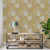 Yellow Wallpaper with Monkeys