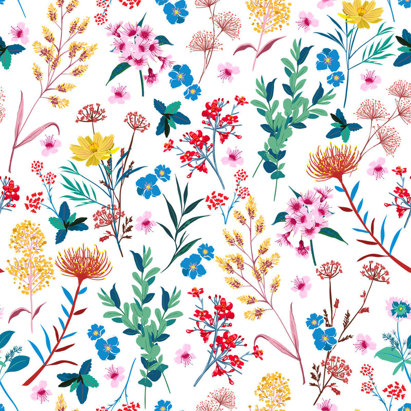 Voguish Wildflowers Wallpaper Smart Quality