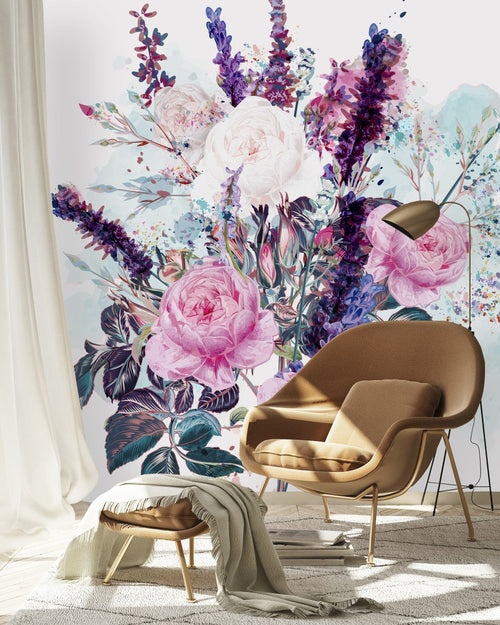 Peonies Bouquet Wallpaper