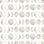 White Wallpaper with Moon