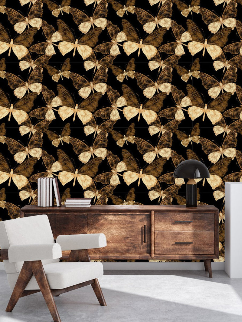 Vintage Butterflies Wallpaper