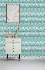 Scallops Pattern Wallpaper