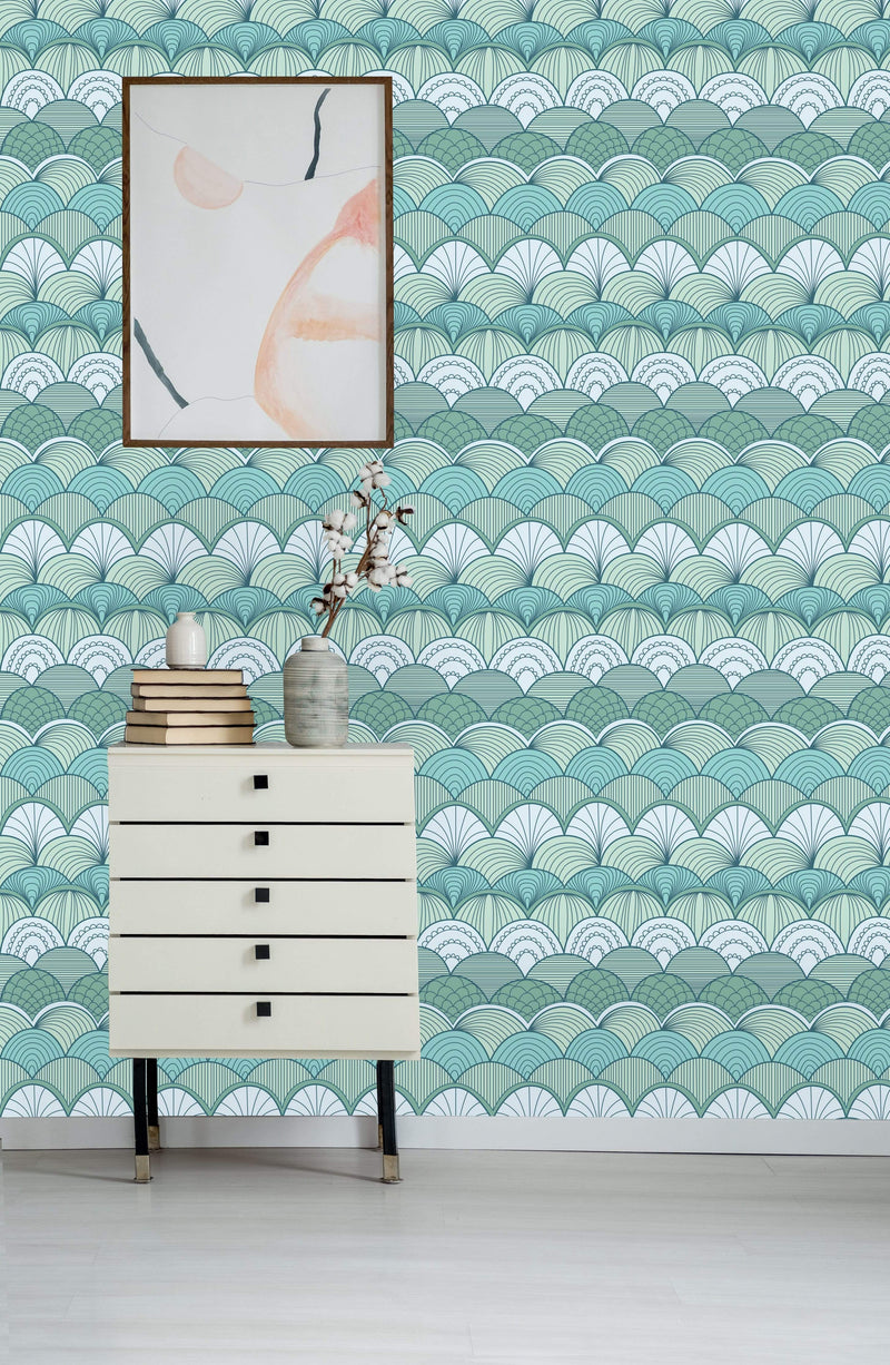 Scallops Pattern Wallpaper