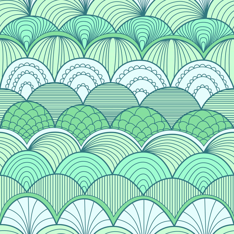 Scallops Pattern Wallpaper