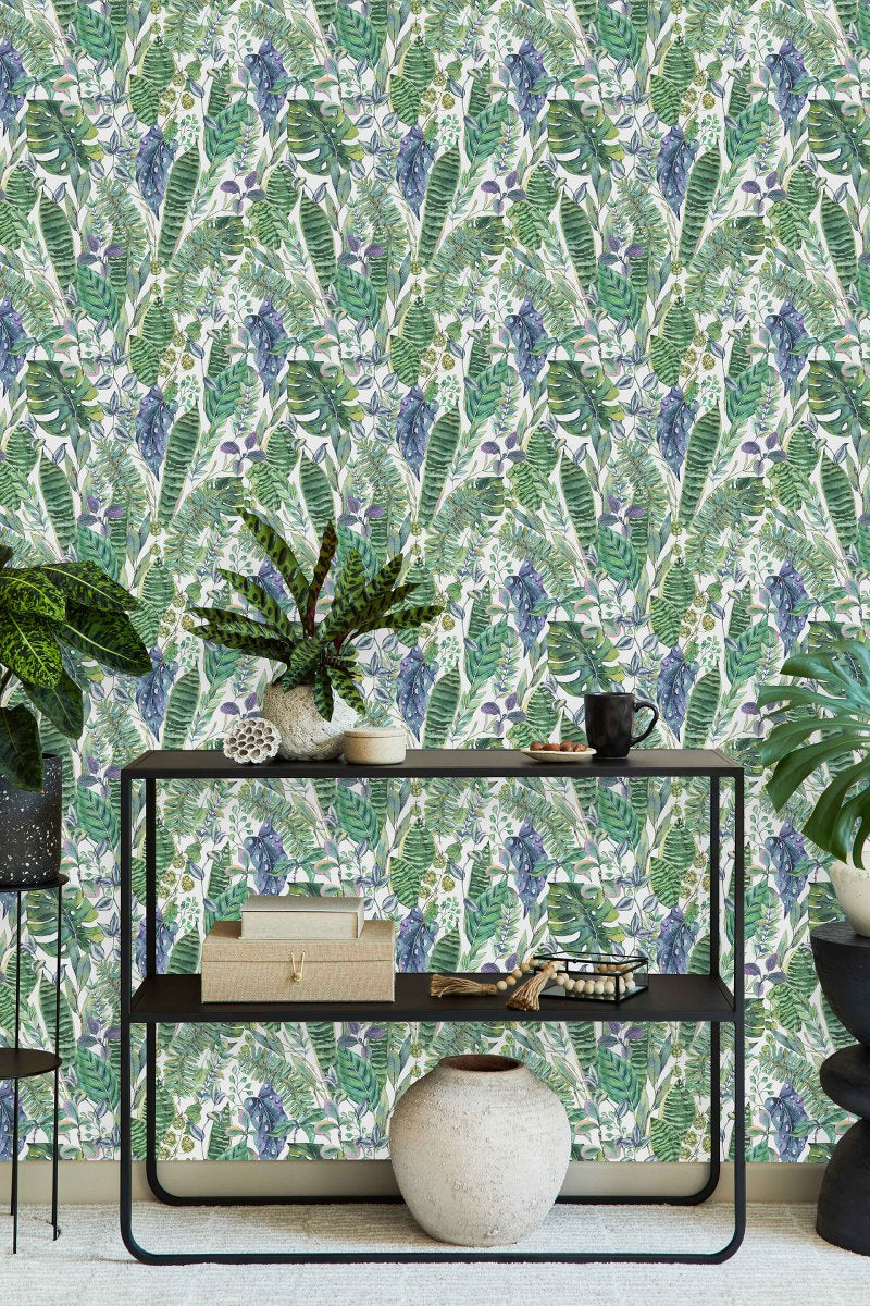 Modish Exotic Plants Wallpaper Chic
