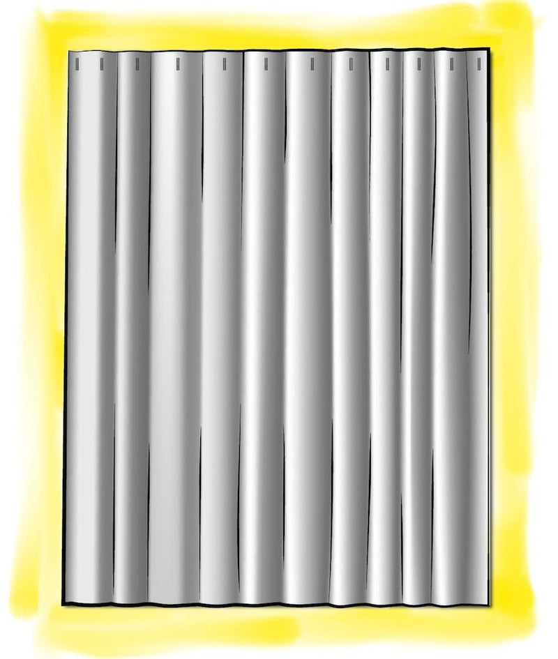 Shower Curtain in Babur Potters Wheel Terracotta Brown Watercolor Wavy Stripe