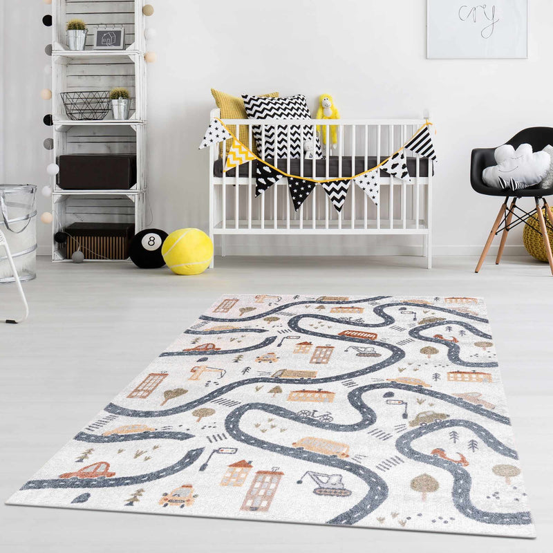 Mave Roads Washable Rug for Kids