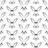 Simple Rabbit Print Wallpaper