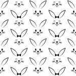Simple Rabbit Print Wallpaper