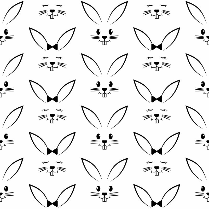 Simple Rabbit Print Wallpaper
