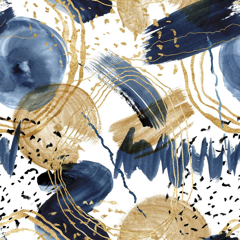 Blue and Gold Color Wallpaper