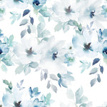 Soft Blue Flowers Wallpaper