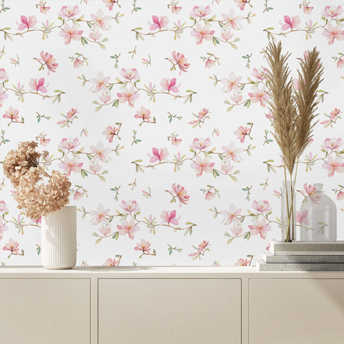 Soft Pink Flowers Wallpaper
