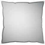 Decorative Pillows in Farmhouse Turquoise Blue Gingham Check on Cream